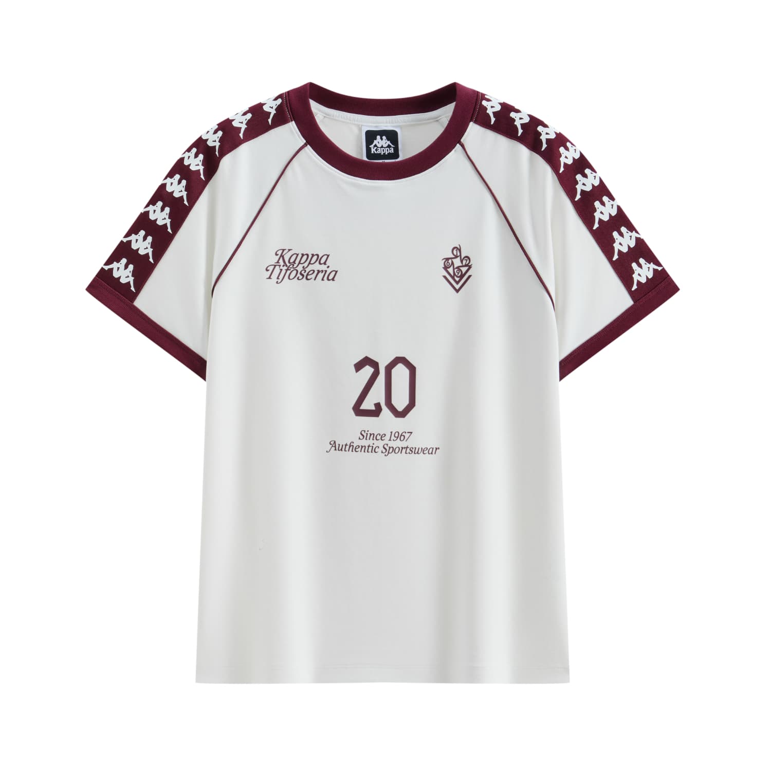 Футболка KAPPA Корейский Белый Женский T-Рубашки - изображение 1