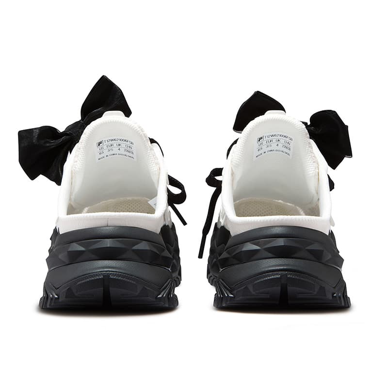 Сандалии FILA FUSION BIANCO MULE Закрытые тапочки Женские Снег Черный - изображение 5