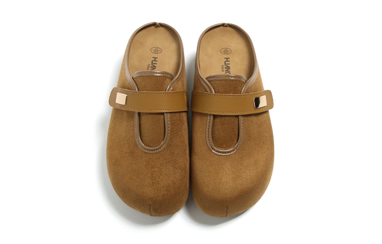 Сандалии HUANQIU Birkenstock Тапочки Женские Верблюжий - изображение 6