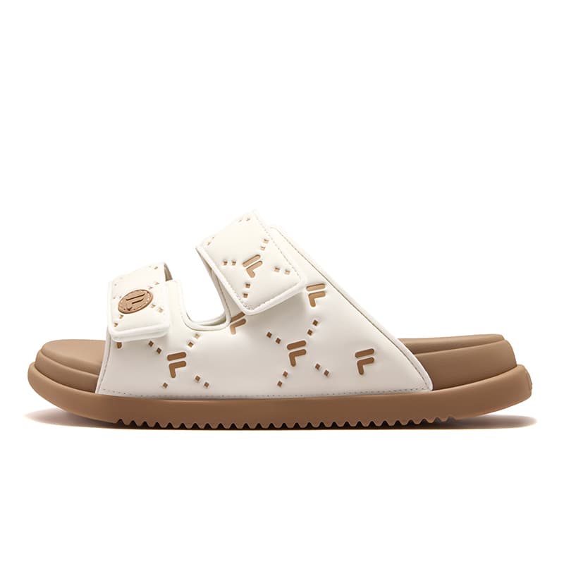 Сандалии FILA FUSION LUCIA DX Рубиновые Тапочки Женские Тофу Белый Индия Коричневый - изображение 1