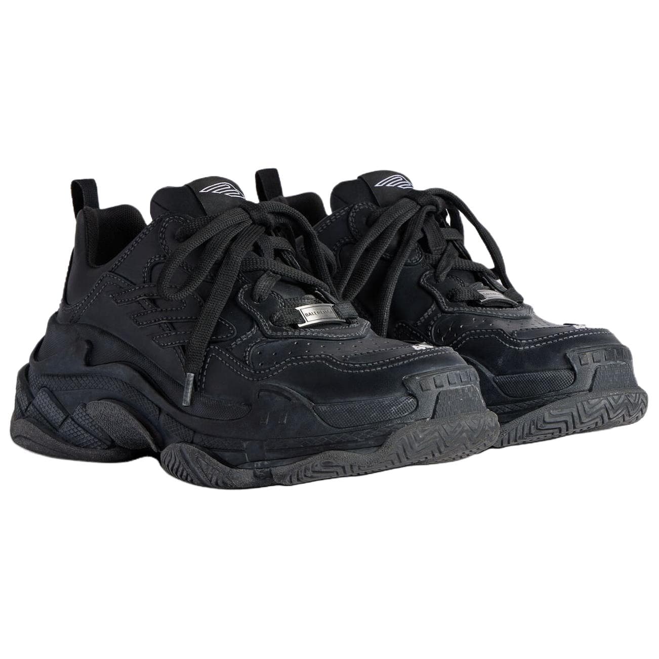 Кроссовки Balenciaga Triple S Спортивные Низкие Кроссовки Мужские Черные - изображение 3
