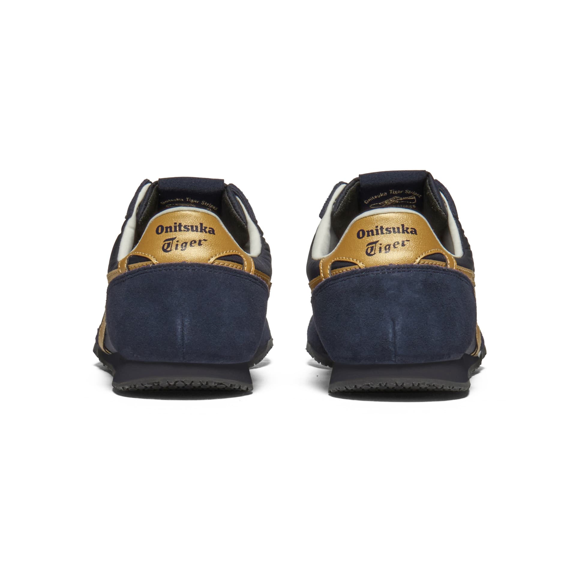 Кроссовки Onitsuka Tiger Serrano Slip-On Ткань Повседневная Обувь Унисекс Темно-Синий - изображение 6