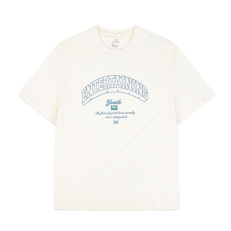 Футболка 361° Кремово-белая мужская футболка T-Shirt - изображение 1