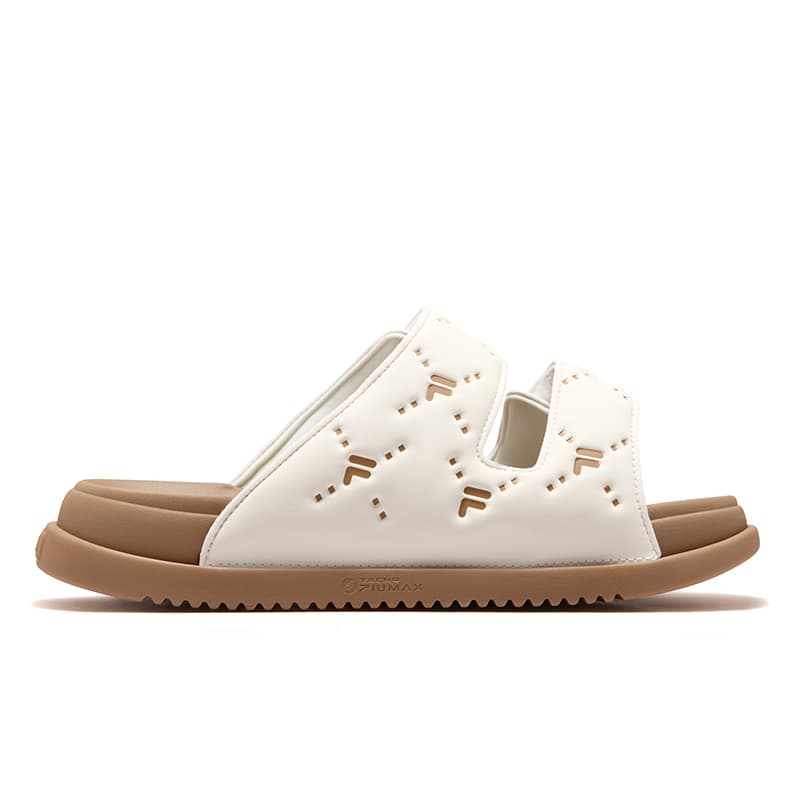 Сандалии FILA FUSION LUCIA DX Рубиновые Тапочки Женские Тофу Белый Индия Коричневый - изображение 2