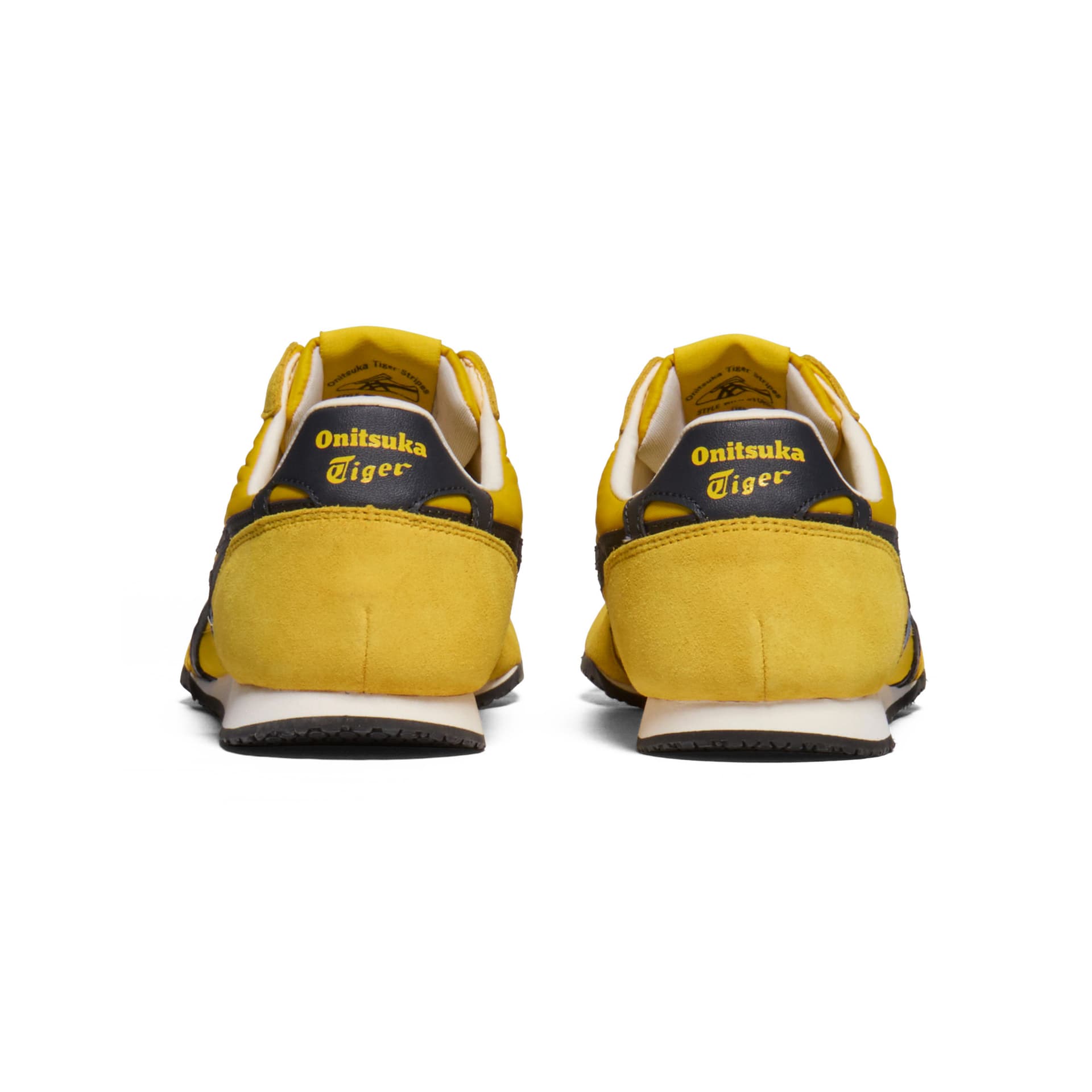 Кроссовки Onitsuka Tiger SERRANO Slip-On Ткань Повседневная Обувь Унисекс Желтый Темно-Синий - изображение 6