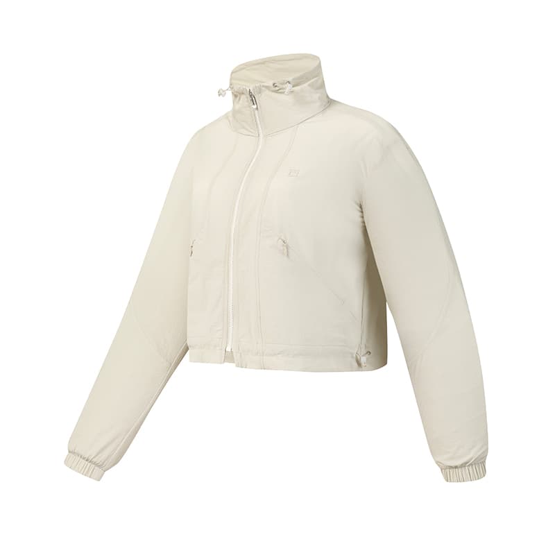 Куртка FILA Фитнес Овсянка Серый GY Женские Куртки - изображение 3