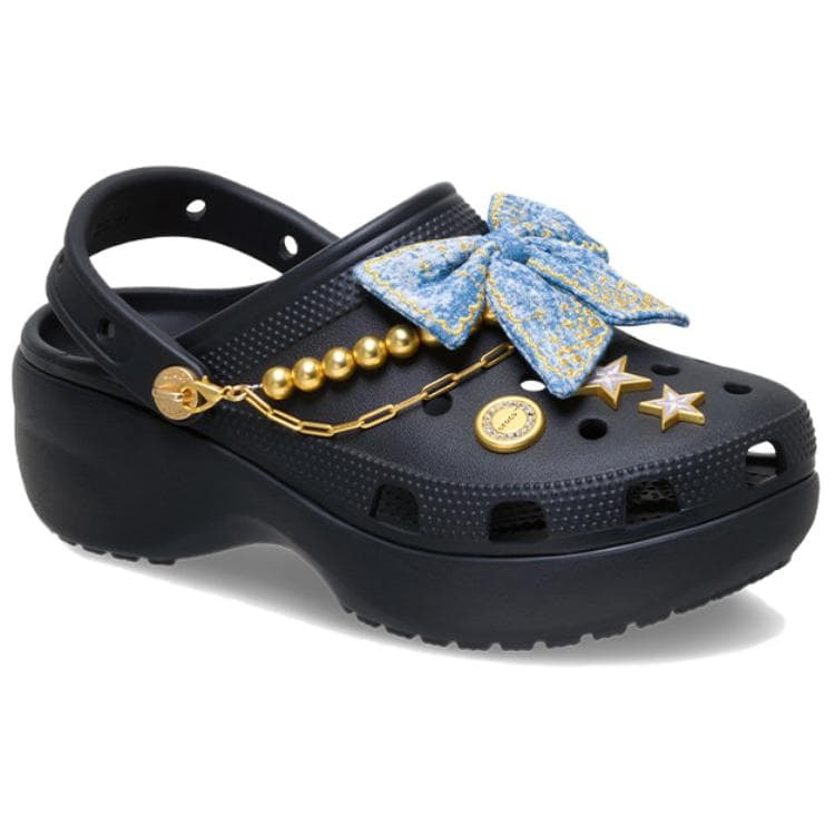 Сабо Crocs Деним Бабочка Облако ЭВА Сабо Резина Женские Черные - изображение 2