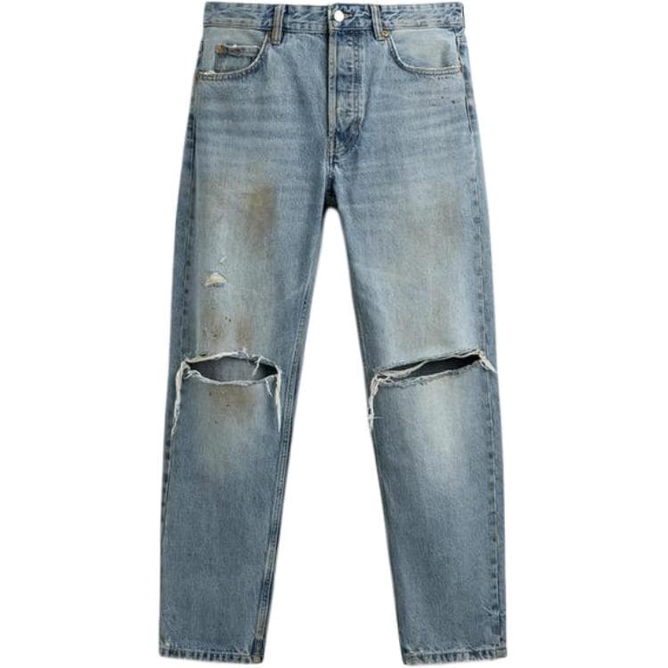Штаны ZARA Blue Men's Jeans ZARA Синий Мужские Джинсы - изображение 1