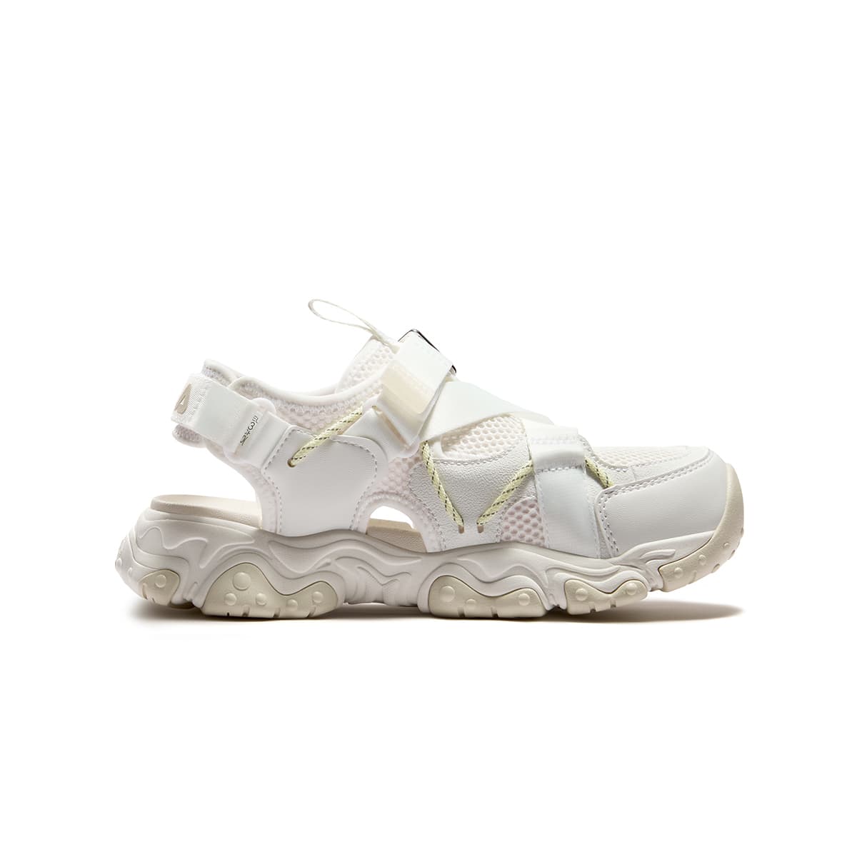 Сандалии FILA KIDS Синтетическая кожа текстиль Anti KICK устойчивый к истиранию дышащие сандалии белый средний белый пена белый - изображение 2