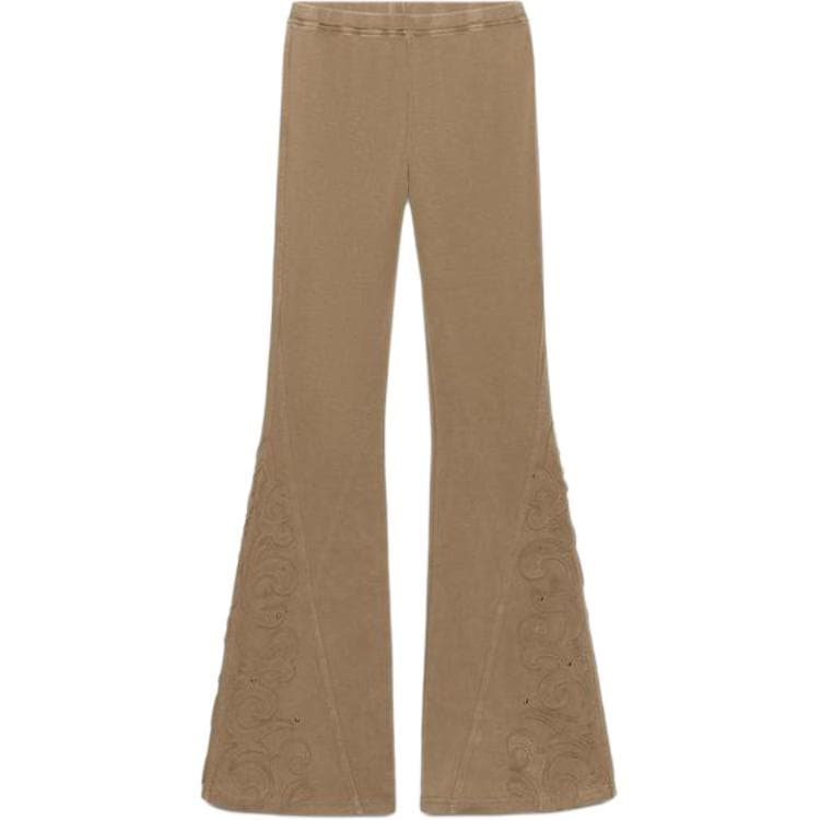 Штаны ZARA Коричневые Женские Повседневные Штаны - изображение 1