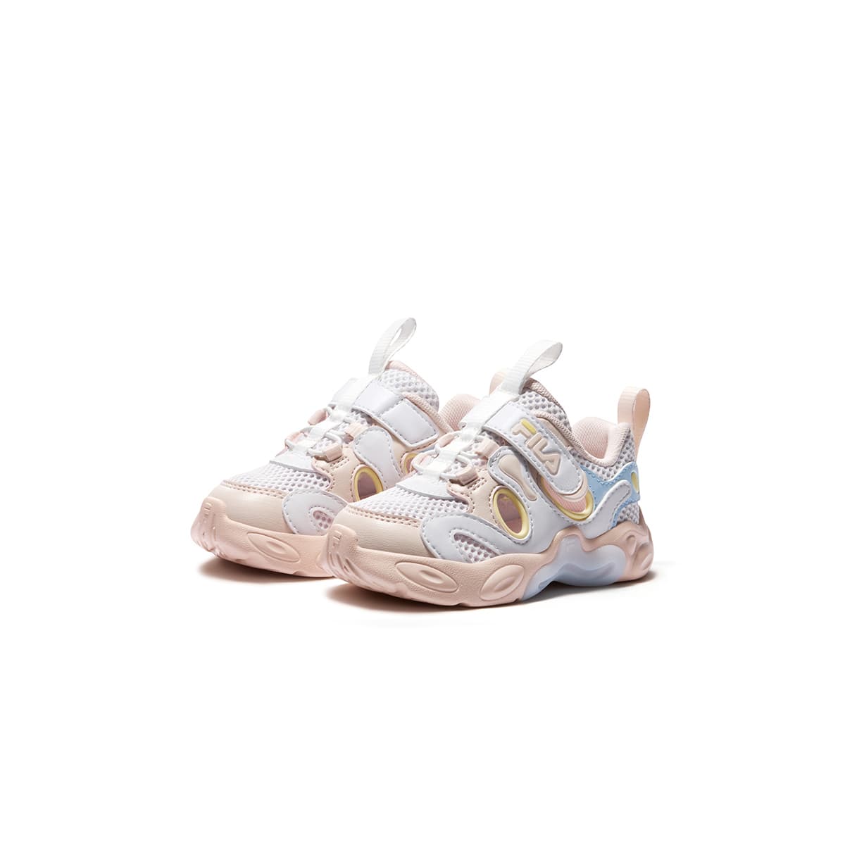 Кроссовки FILA KIDS Анти-КИК Дышащая Амортизация и Легкость Обувь для Малышей FILA Белый Розовый Соус Для Младенцев и Малышей - изображение 3