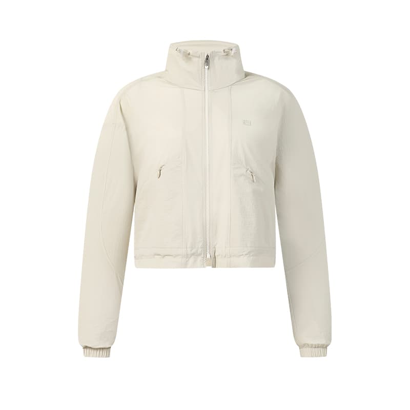 Куртка FILA Фитнес Овсянка Серый GY Женские Куртки - изображение 1
