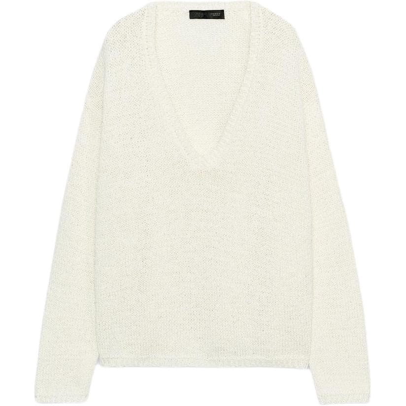 Кофта ZARA Белый Женский Трикотаж - изображение 1