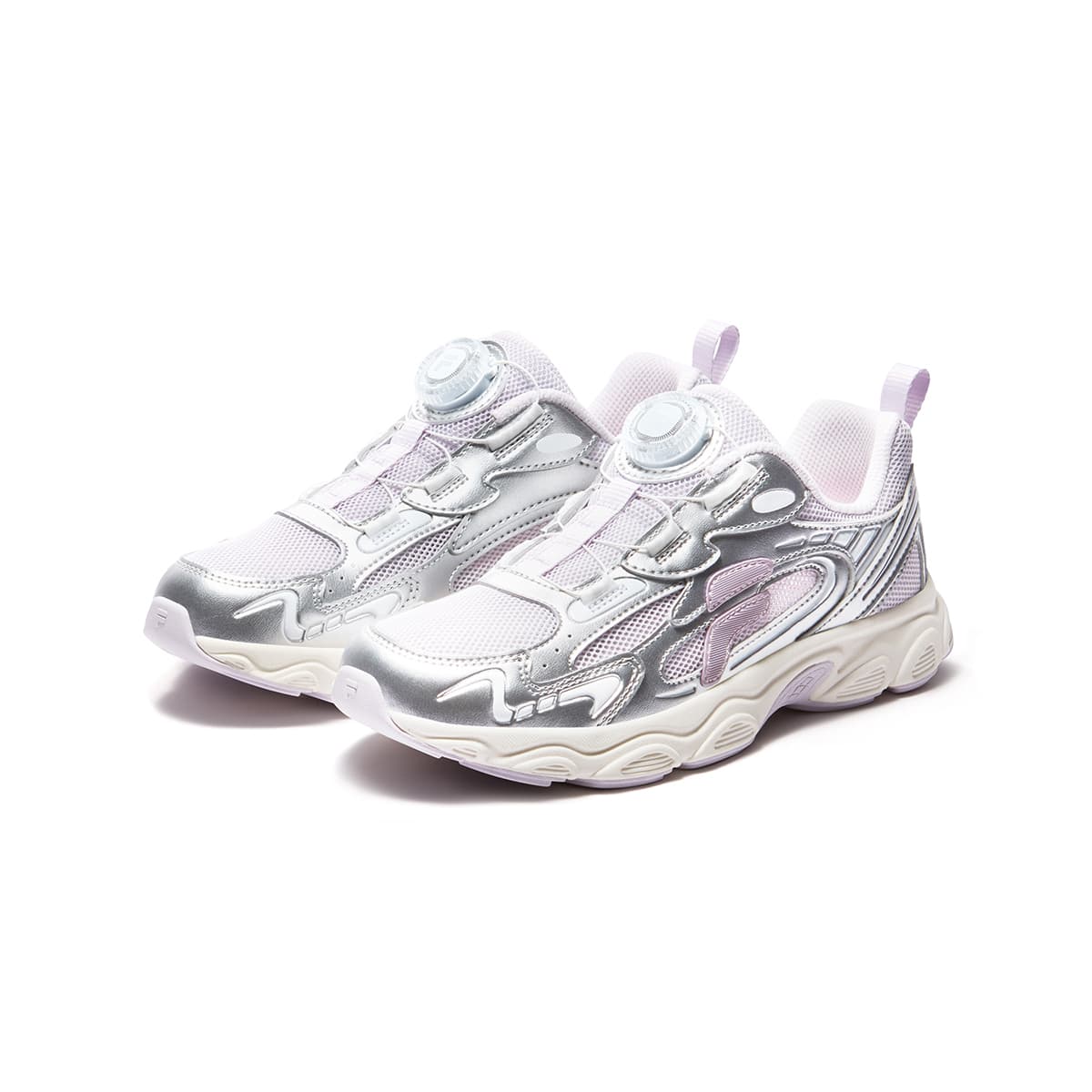 Кроссовки FILA KIDS Наследие FHT Low Топ Детская Беговая Обувь Фиолетовая Серебряная Детская - изображение 3