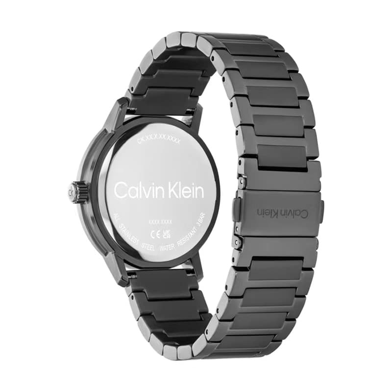 Механические часы Часы Calvin Klein с кварцевым механизмом ремешок из нержавеющей стали черный циферблат мужские часы - изображение 3