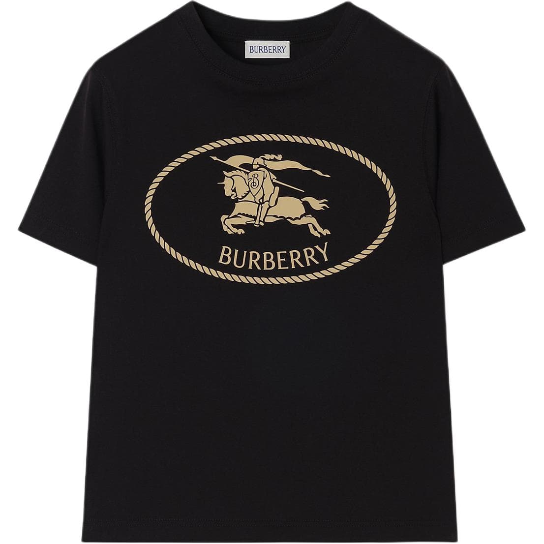 Футболка Burberry Черные Детские Рубашки T - изображение 1