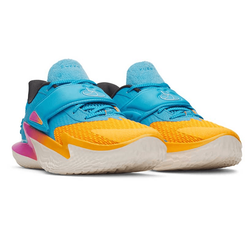 Кроссовки для баскетбола Under Armour Curry Fox 2 Баскетбольные кроссовки Мужские Синие Желтые - изображение 3