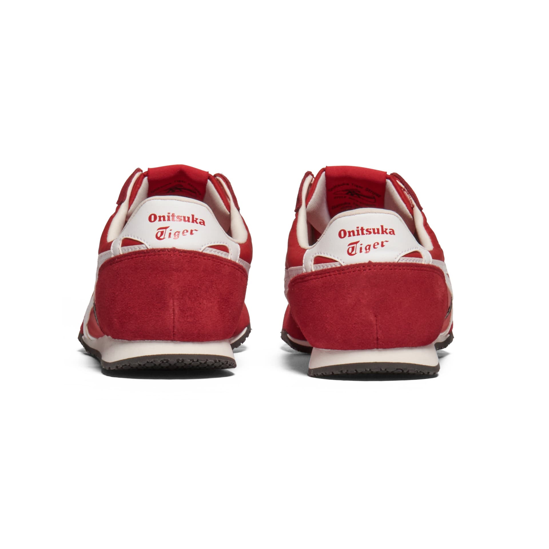 Кроссовки Onitsuka Tiger Serrano Slip-On Ткань Повседневная Обувь Унисекс Красная Белая - изображение 6