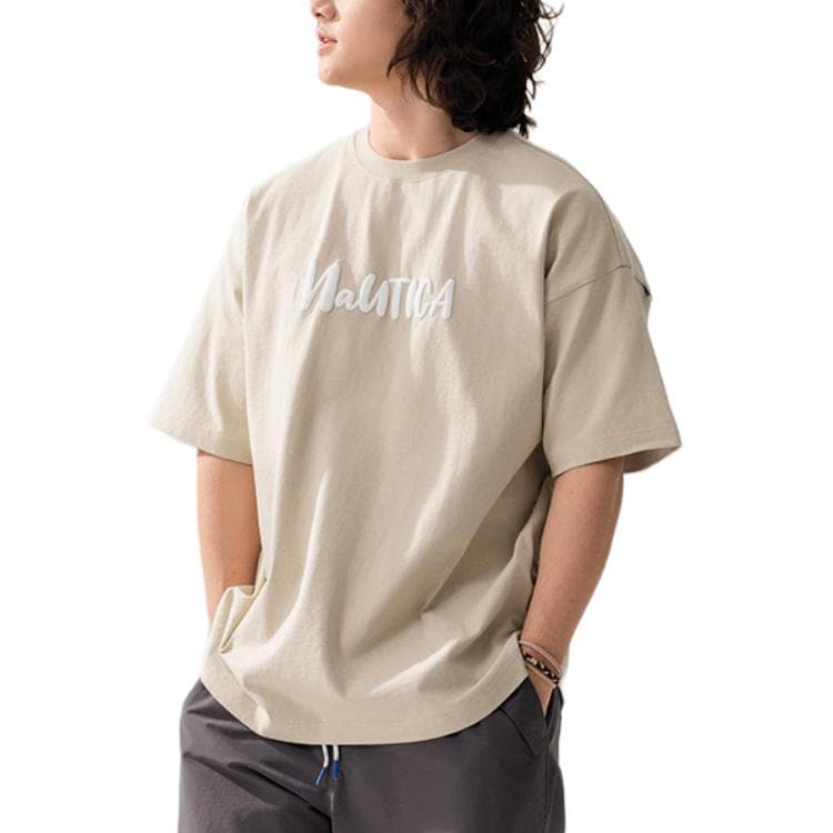 Футболка Nautica White Sail Короткий рукав T-рубашка унисекс - изображение 3