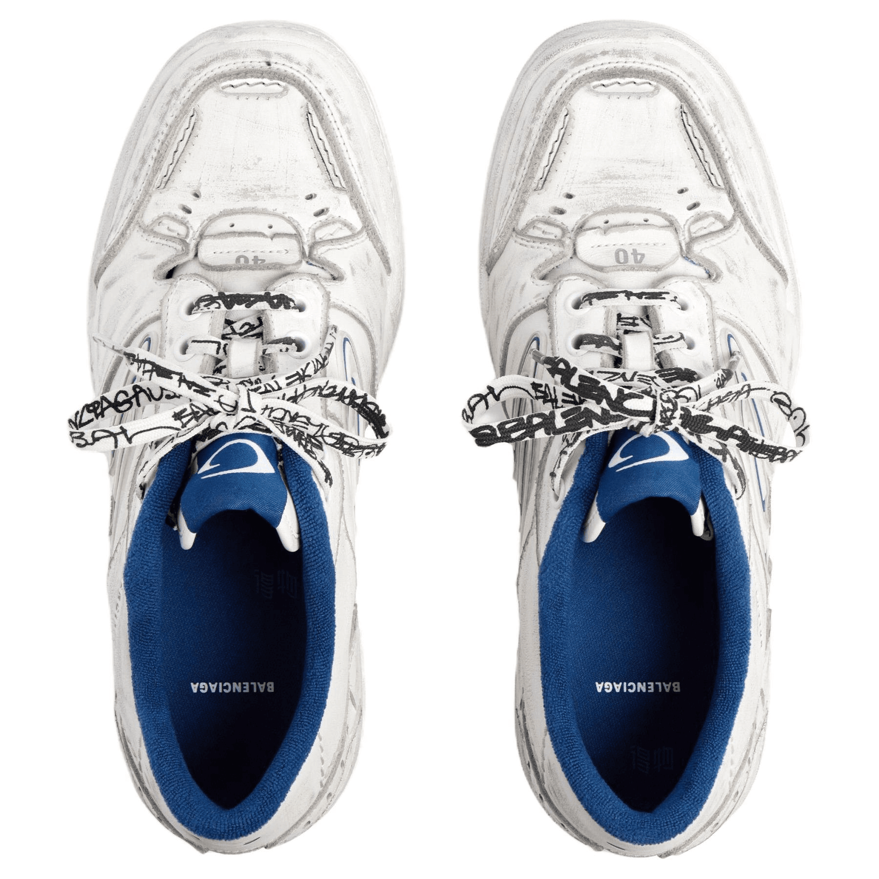 Кроссовки Balenciaga Hamptons Worn-Out - изображение 5
