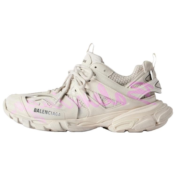 Кроссовки Balenciaga Track 1,0 Массивные кроссовки Low Топ Бежево-розовый Женские - изображение 1