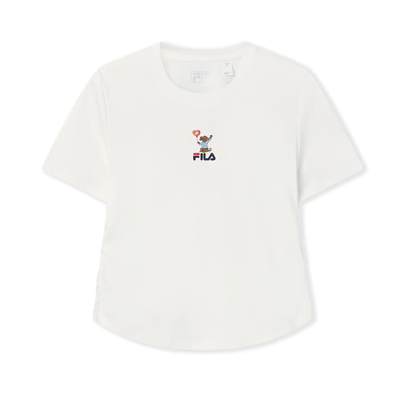 Футболка FILA ORIGINALE Cloud White WT Женские T-рубашки - изображение 1