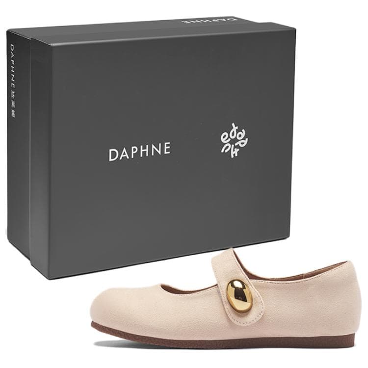 DAPHNE Ткань Грубый каблук Туфли Мэри Джейн 2 см Женские - изображение 1