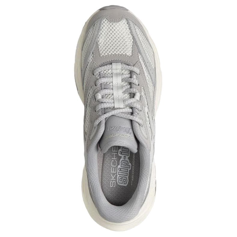 Кроссовки Skechers D Lights 6,0 Дышащие массивные кроссовки женские серые - изображение 4