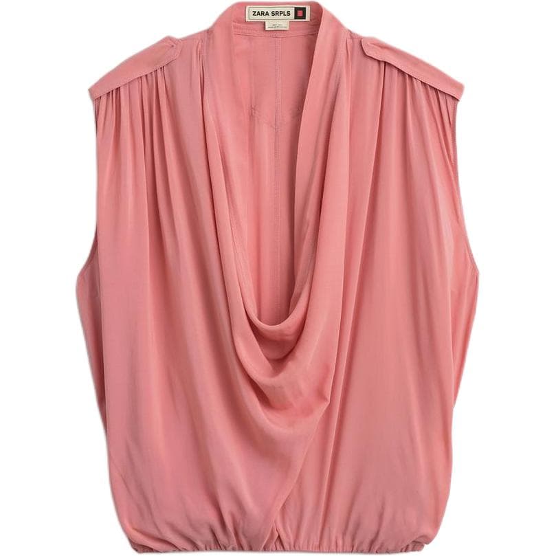 Майка ZARA Розовые Женские Майки - изображение 1
