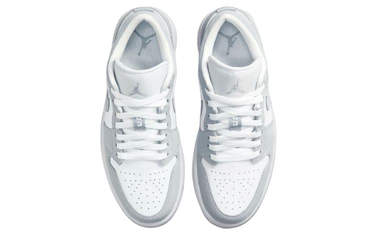 Ретро баскетбольные кроссовки Air Jordan 1 Low "Wolf Grey" - изображение 4