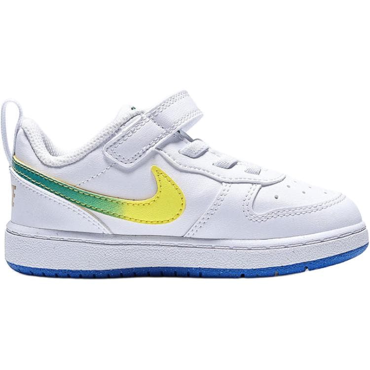 Кроссовки Nike Court Borough Low Малыша Обувь Белый Зеленый Желтый Для младенцев и малышей - изображение 2