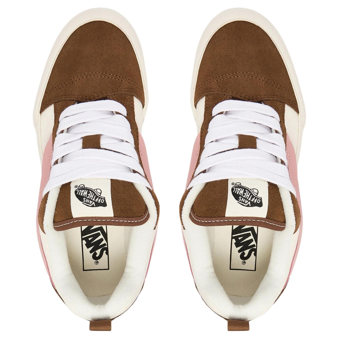 Кроссовки Vans Knu Skool Low Топ Скейтборд Обувь Женская Бежевая Коричневая - изображение 3