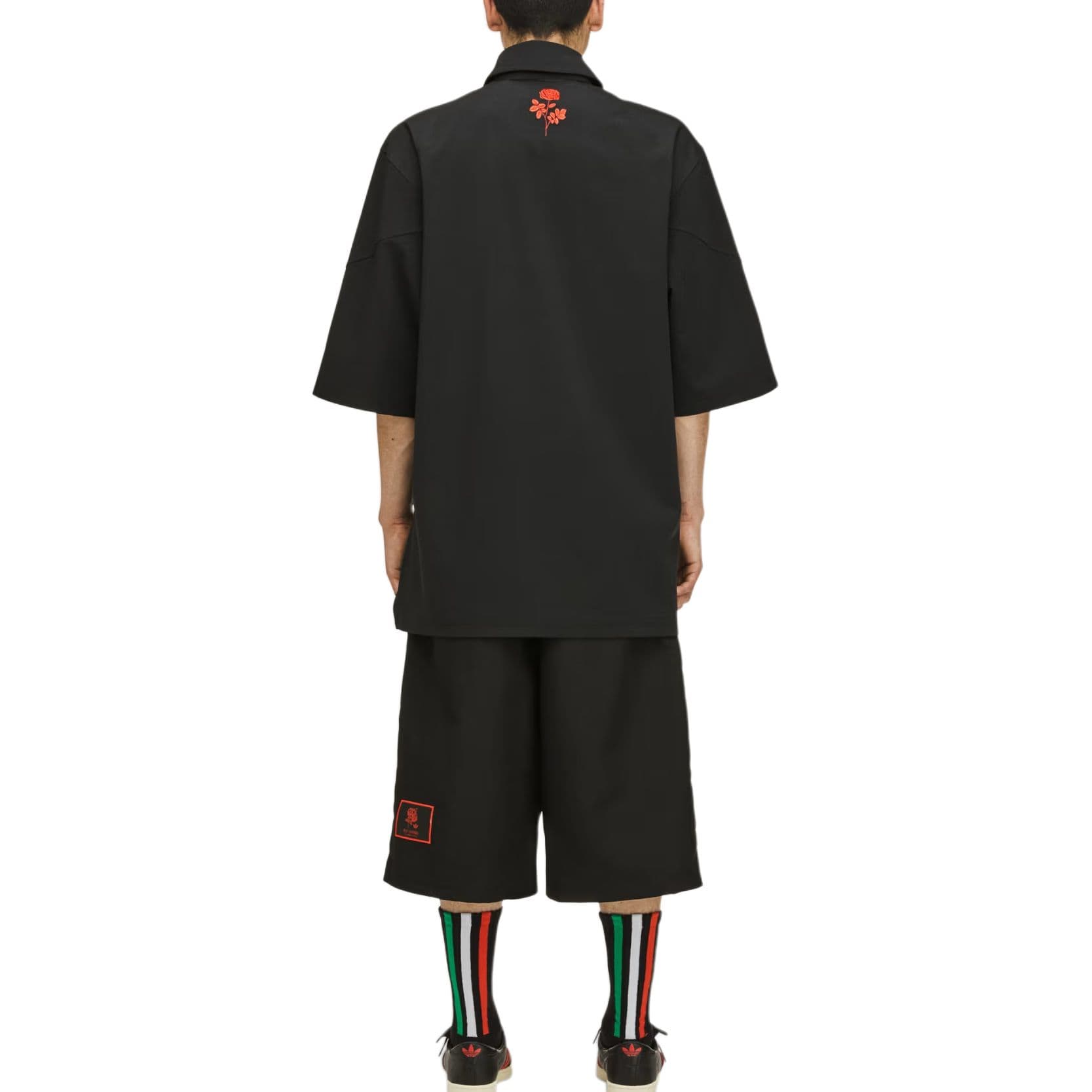 Шорты Adidas Originals x Willy Chavarria Длинные и короткие повседневные шорты мужские черные - изображение 3