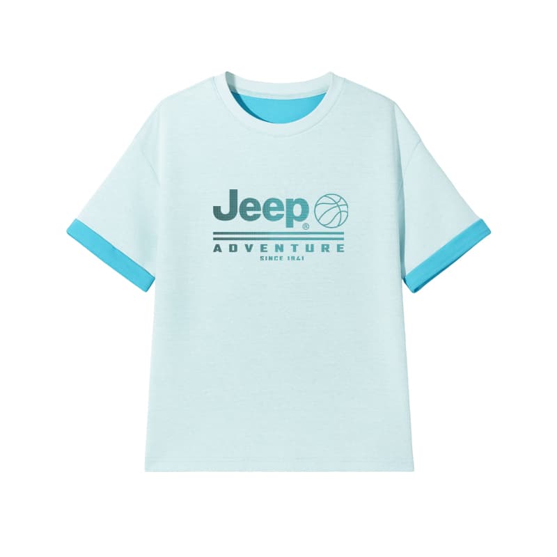 Футболка Jeep Синий E Гороховый узор Синий Kids T Рубашки - изображение 1