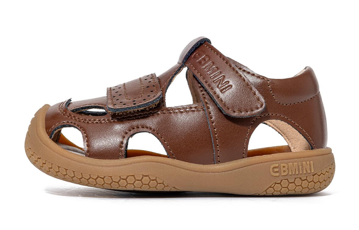 Кроссовки EBMINI 2026 Summer Детский Сумка для обуви Голова Сандалии Мальчики Barefoot Обувь Женские Синтетическая кожа Однотонный - изображение 1