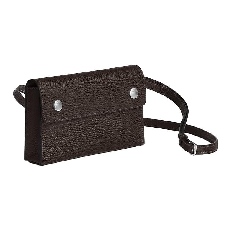 Сумка через плечо HERMES Hermsnap 18 Epsom 18 T3 Bai-Braun - изображение 2