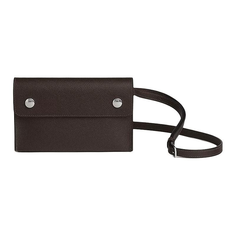 Сумка через плечо HERMES Hermsnap 18 Epsom 18 T3 Bai-Braun - изображение 1