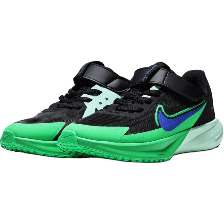 Кроссовки Nike SONIC FLY Low Топ Детская Беговая Обувь Черная Зеленая Детская Возраст 3-7 Лет - изображение 3