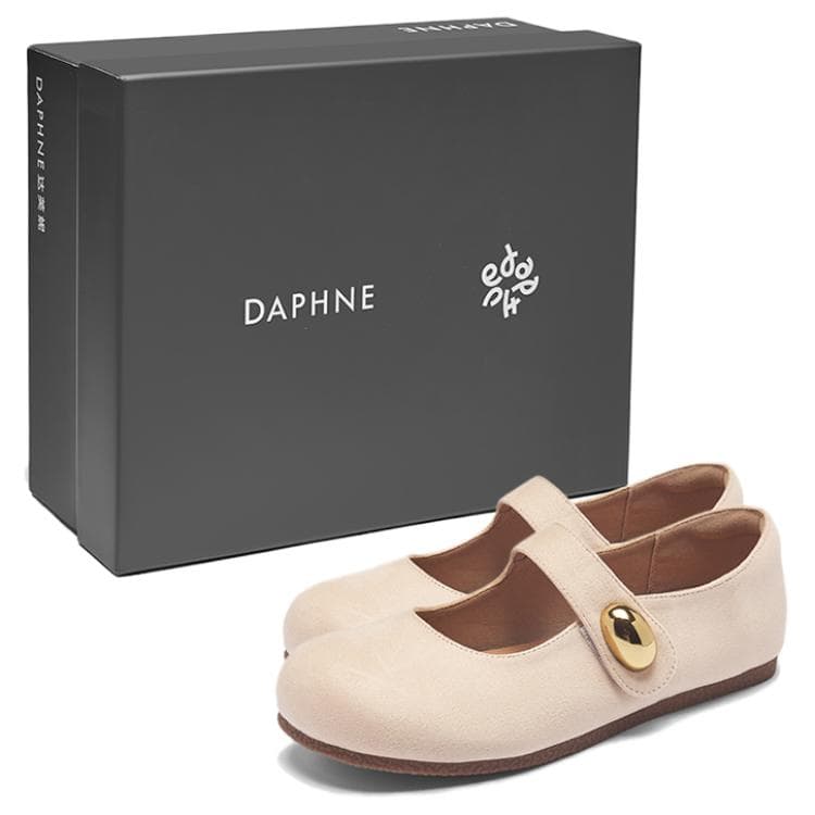 DAPHNE Ткань Грубый каблук Туфли Мэри Джейн 2 см Женские - изображение 3