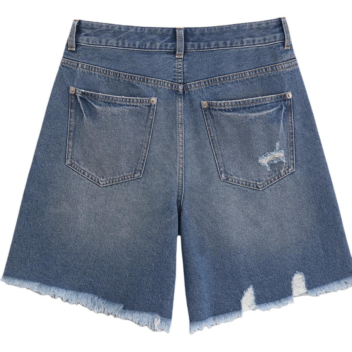 GAP Blue Washed Women's Denim Shorts - изображение 2