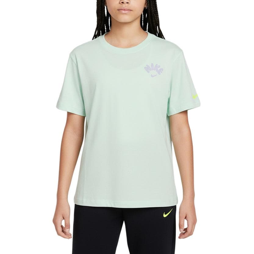 Футболка Nike Светло-зеленые Детские Футболки - изображение 1