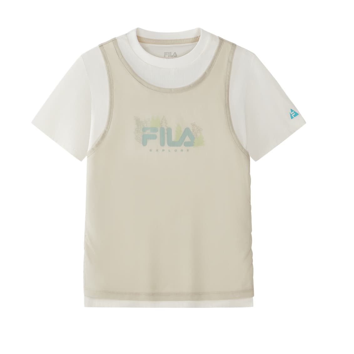 Футболка FILA KIDS Цапельно-белый Kids T-рубашки - изображение 1