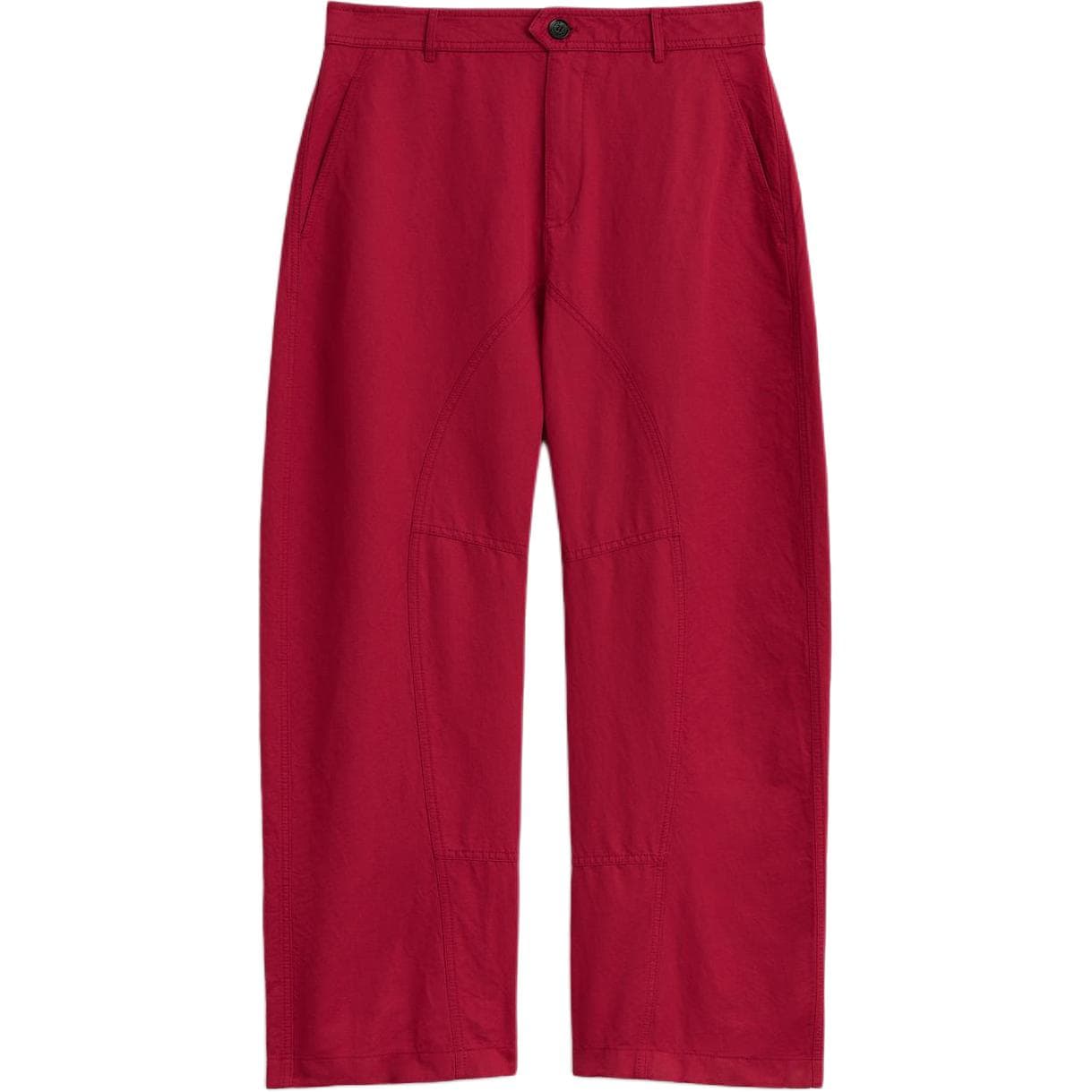 Штаны ZARA Red Women's Casual Pants ZARA Красные Женские Повседневные Брюки - изображение 1