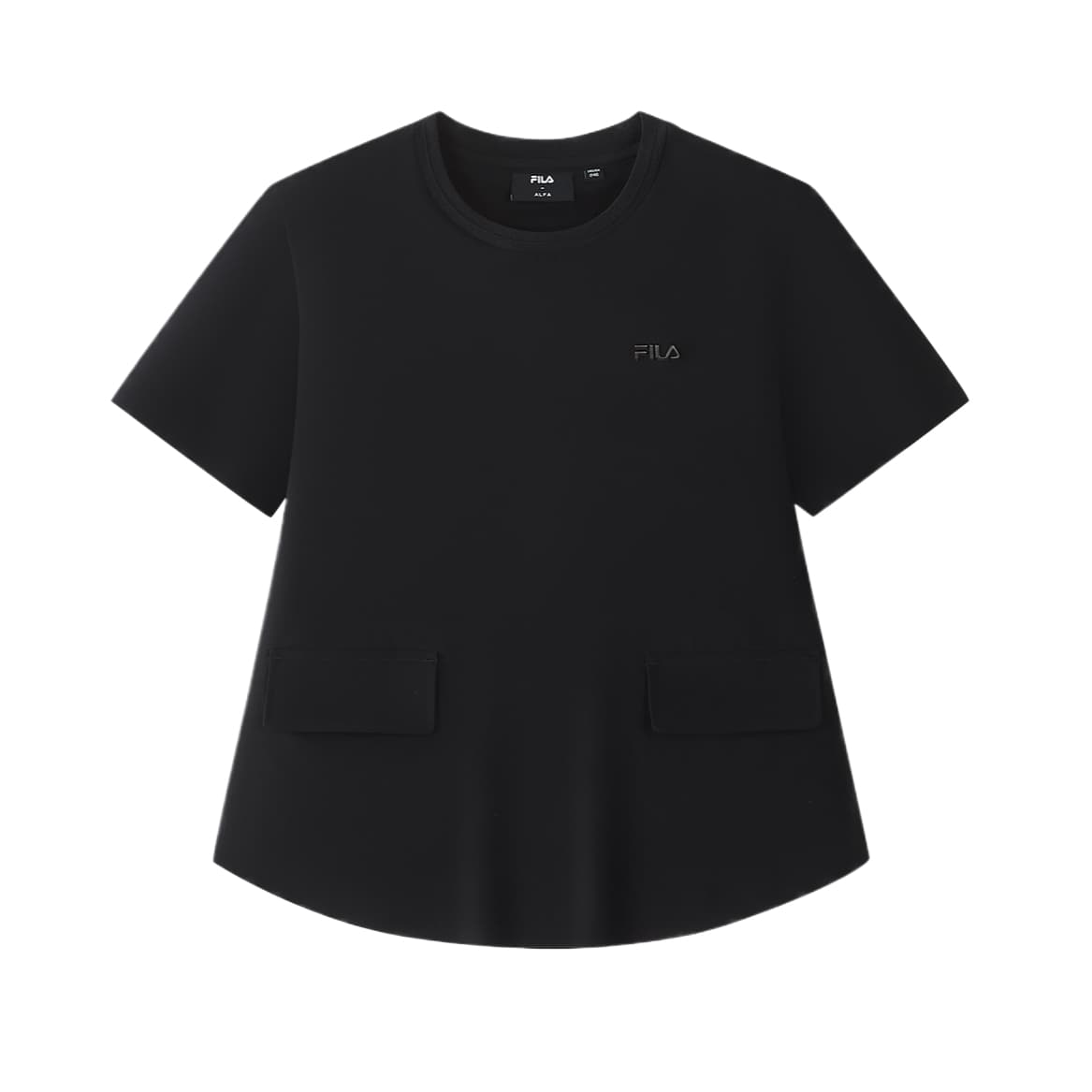 Футболка FILA KIDS Темно-черные детские футболки T-рубашки - изображение 1