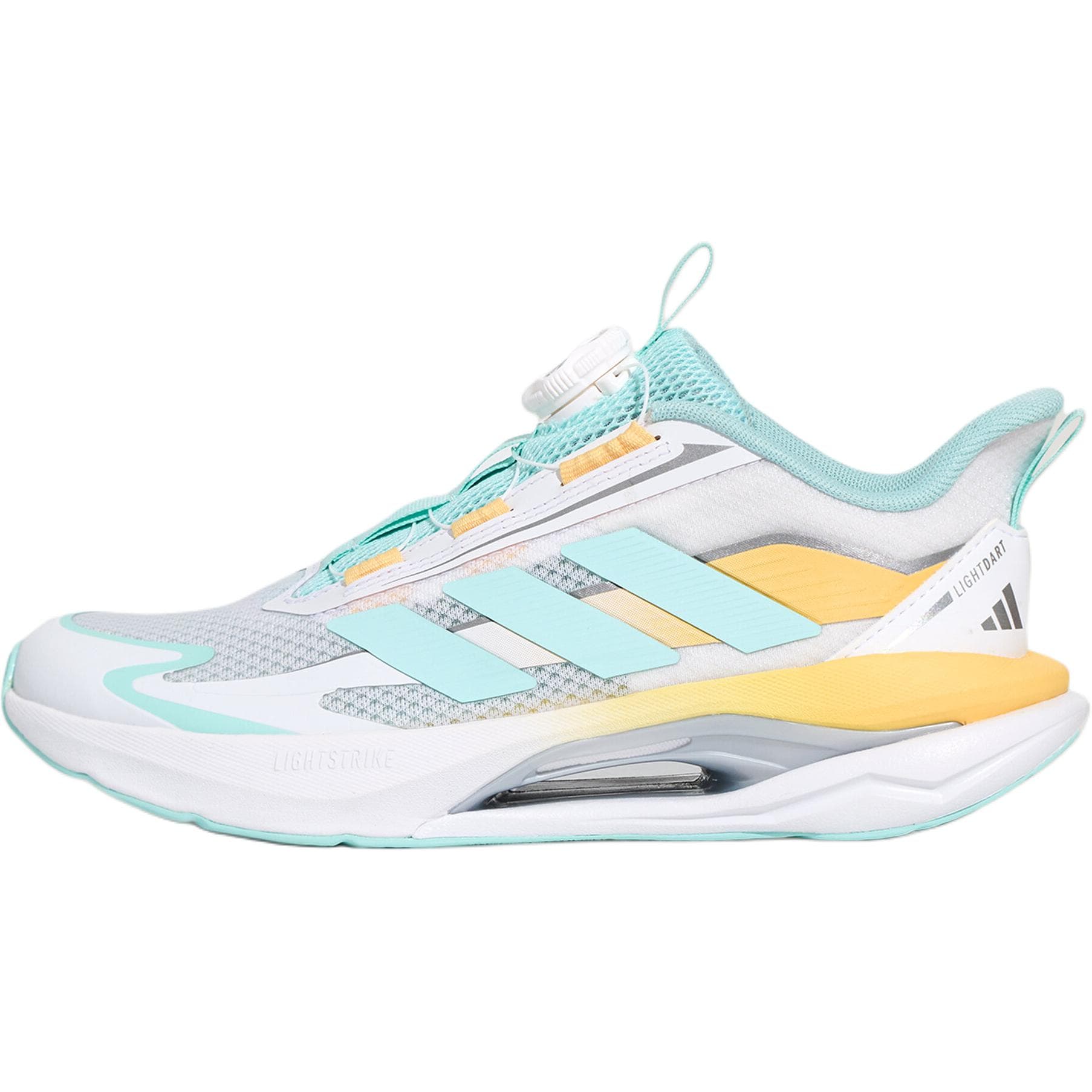 Кроссовки Adidas Lightdart Habu Ткань Низкие Беговые Кроссовки Желтый Белый Синий Детские - изображение 1