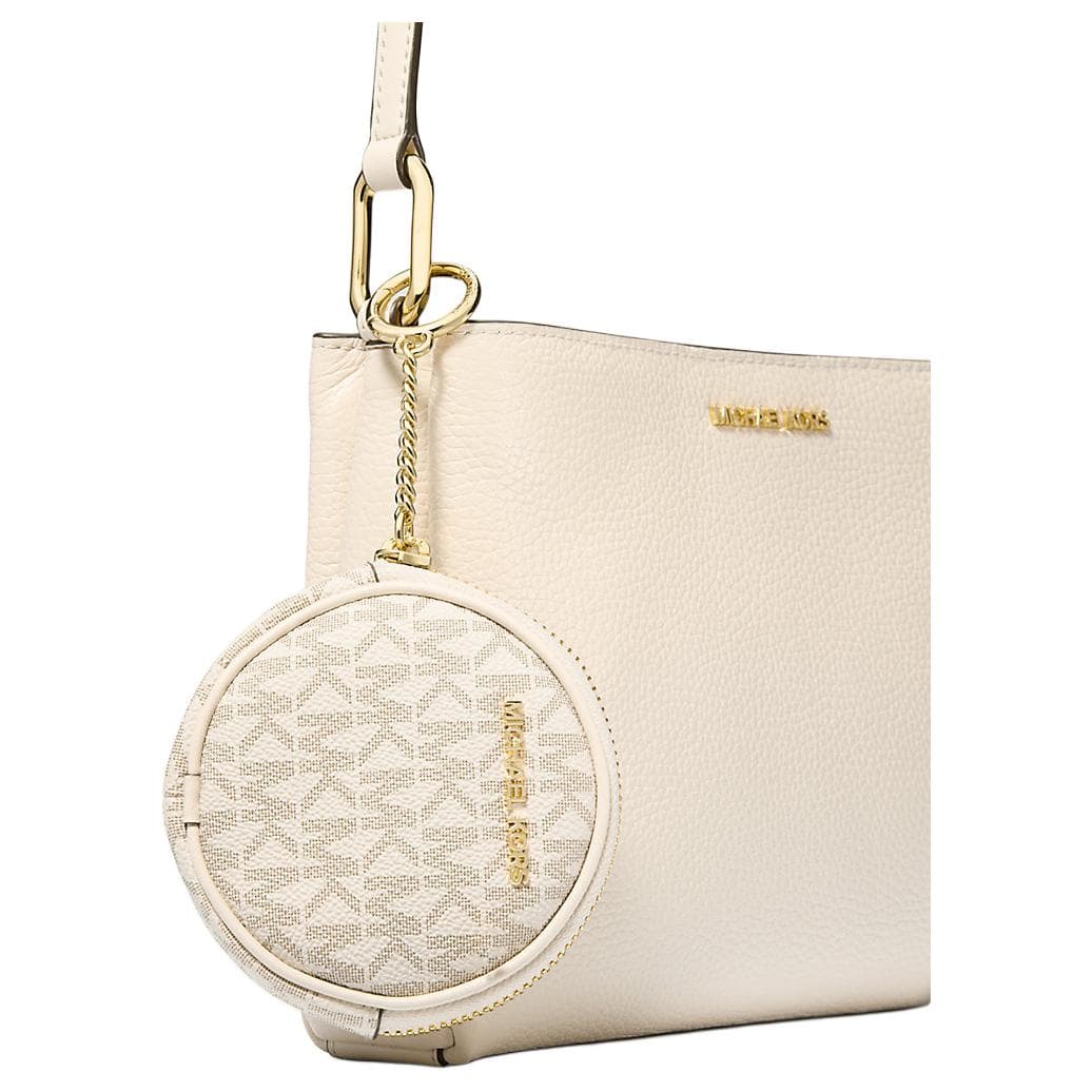 Сумка через плечо MICHAEL KORS Trisha Коровья кожа с искусственной кожей сумка через плечо женская молочно-белая - изображение 3