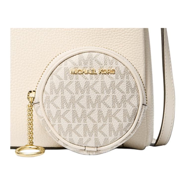 Сумка через плечо MICHAEL KORS Trisha Коровья кожа с искусственной кожей сумка через плечо женская молочно-белая - изображение 4