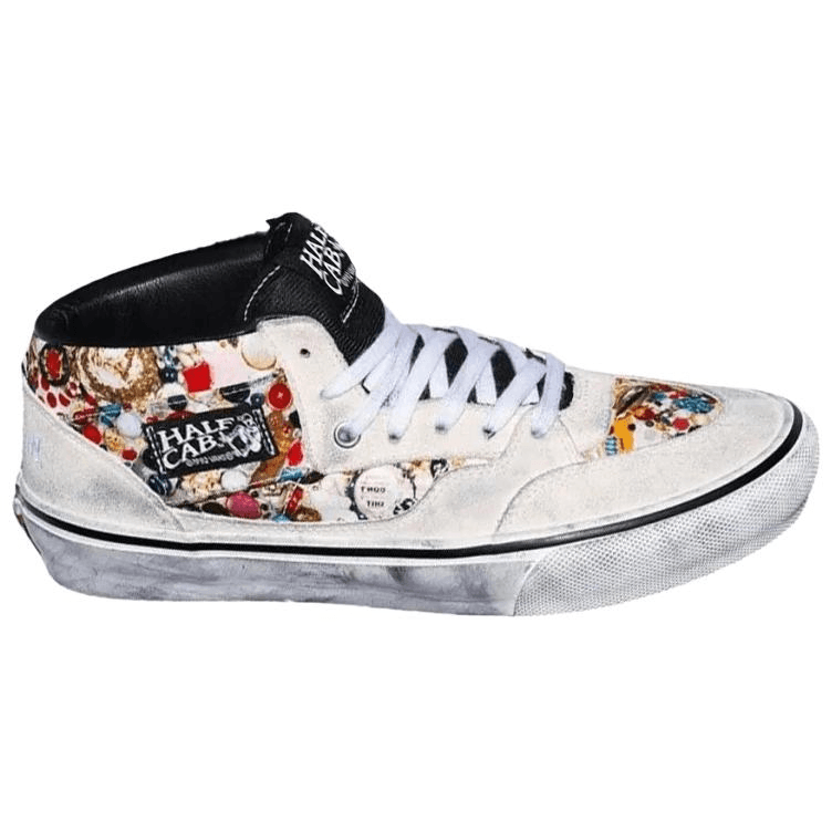 Кроссовки Vans X Supreme x Mike Kelley Half Cab Скейтборд Обувь Унисекс Белый - изображение 2