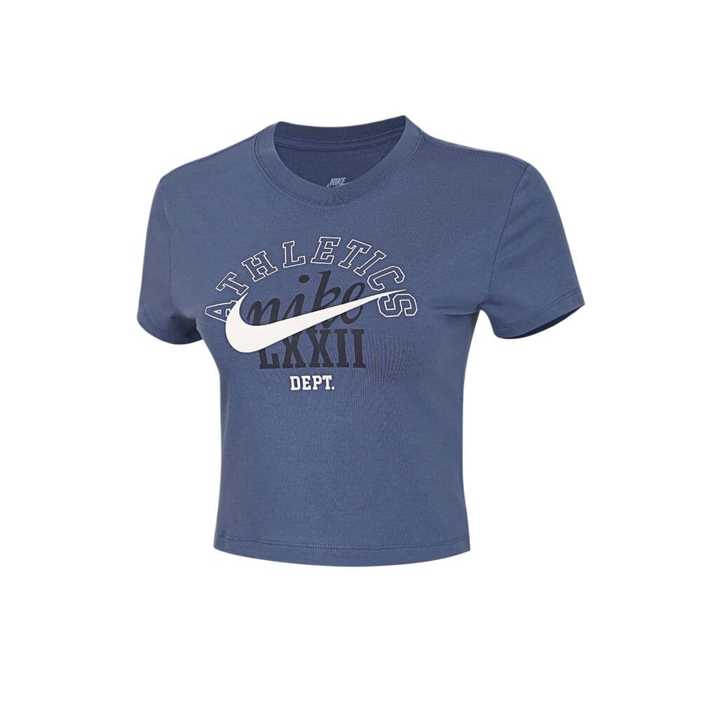 Футболка Nike Синие Белые Женские Футболки - изображение 1