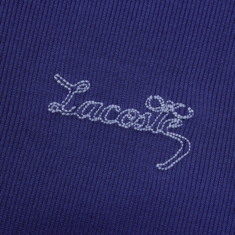 Футболка LACOSTE Стандартная (Обычная) T-Рубашка Женская - изображение 3